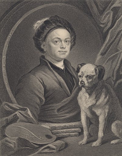 Omakuva, kaiverrettu J. Mollison tekijältä William Hogarth