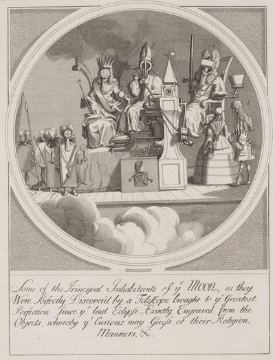 Jotkut kuun tärkeimmistä asukkaista: kuninkaallinen valtio, piispakunta ja laki tekijältä William Hogarth