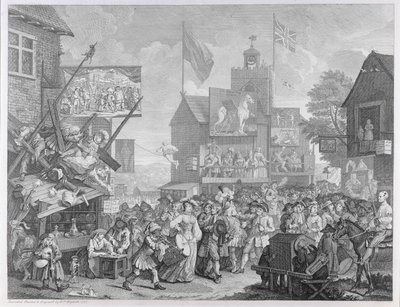 Southwarkin messut, 1733 tekijältä William Hogarth