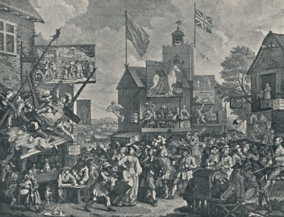 Southwark Fair, 1733, 1920 tekijältä William Hogarth