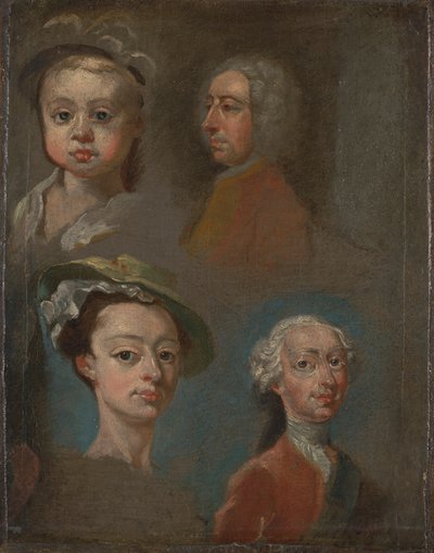 Estudos de Headsfinnish tekijältä William Hogarth
