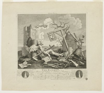 aTailpiece tai Bathos tekijältä William Hogarth