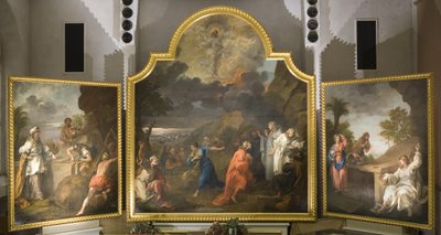 St Mary Redcliffen alttaritaulu (triptyykki) tekijältä William Hogarth