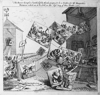 Kuvien taistelu, 1745 tekijältä William Hogarth
