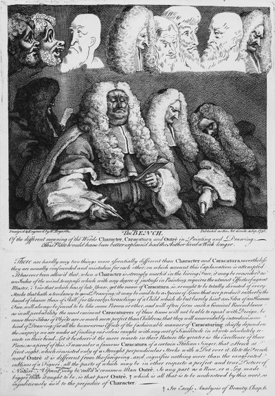 The Bench, 1758 tekijältä William Hogarth