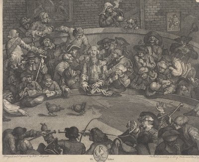 Kukkotappeluareena tekijältä William Hogarth