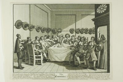 Komitea, levy kymmenen Hudibrasista tekijältä William Hogarth