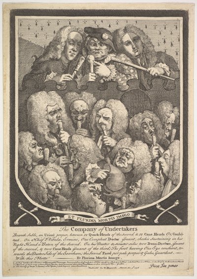 The Company of Undertakers, 3. maaliskuuta 1736. tekijältä William Hogarth