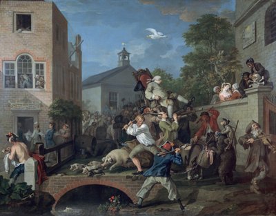 Vaali IV Jäsenen puheenjohtaja, 1754-55 tekijältä William Hogarth