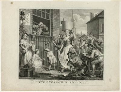 Raivostunut muusikko tekijältä William Hogarth