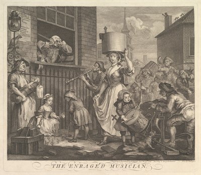 Raivostunut muusikko tekijältä William Hogarth