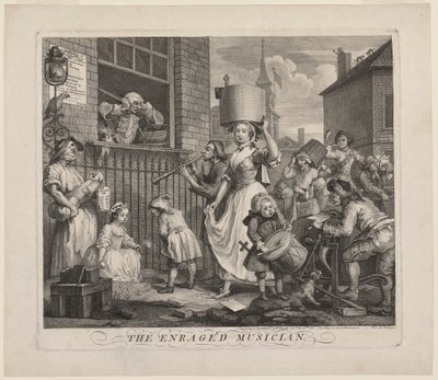 Raivostunut muusikko tekijältä William Hogarth
