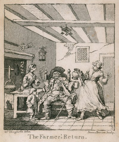 Maanviljelijän paluu tekijältä William Hogarth