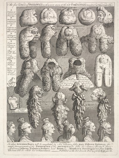 Perriwigin viisi ritarikuntaa, 15. lokakuuta tekijältä William Hogarth
