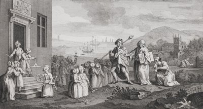 Foundlings, kaiverrus F. Morellon La Cave tekijältä William Hogarth