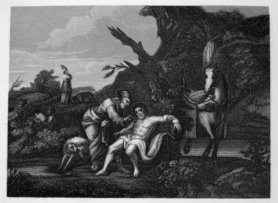 Laupias samarialainen tekijältä William Hogarth
