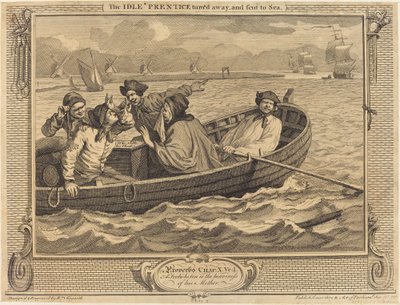 Idle Prentice kääntyi pois ja lähetettiin merelle tekijältä William Hogarth