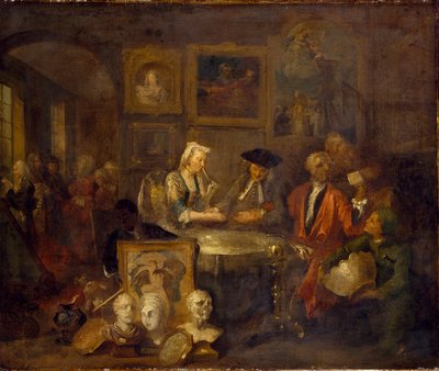 Avioliittosopimus, 1730-luvun alku tekijältä William Hogarth