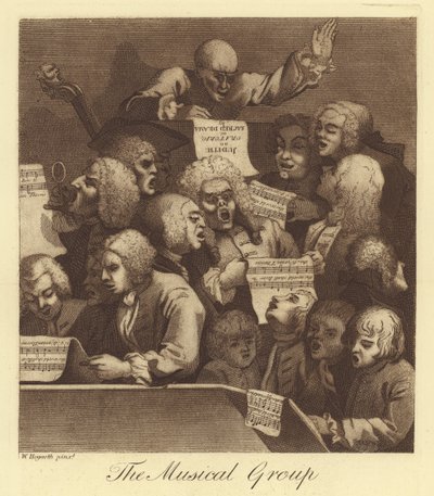 Musiikkiryhmä tekijältä William Hogarth
