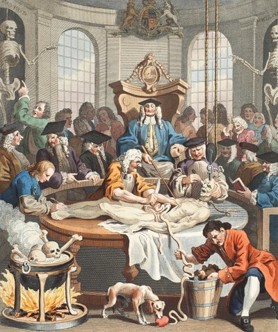 The Reward of Cruelty, The Four Stages of Cruelty, kuvitus teoksesta "Hogarth Restored: The Whole Works of kuuluisan William Hogarthin, uudelleenkaiverrettu Thomas Cook", pub. 1812 (käsinvärinen kaiverrus) tekijältä William Hogarth