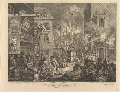 The Times, taulu 1 tekijältä William Hogarth