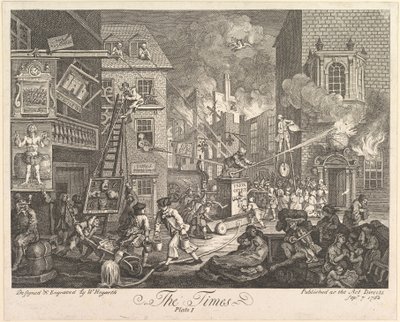 The Times, levy 1, 7. syyskuuta 1762. tekijältä William Hogarth