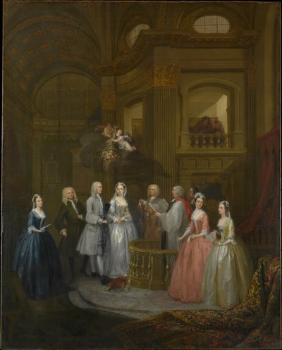 Stephen Beckinghamin ja Mary Coxin häät tekijältä William Hogarth