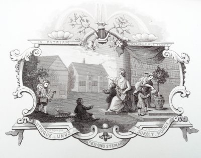 Lippu Tivertonin koulujuhlaan tekijältä William Hogarth