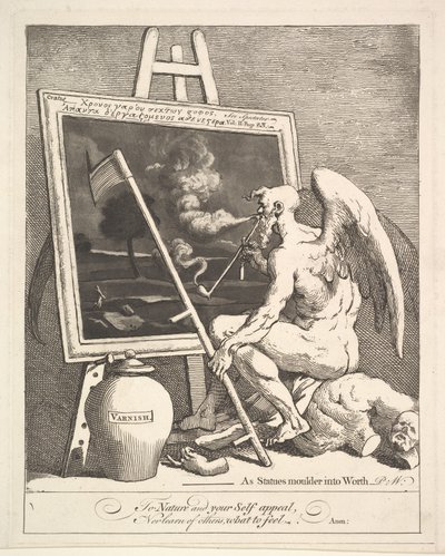 Time Smoking a Picture, n. 1761. tekijältä William Hogarth