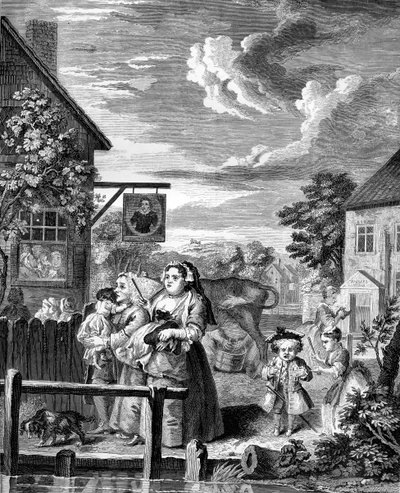 Päivän ajat - Ilta, William Hogarth tekijältä William Hogarth