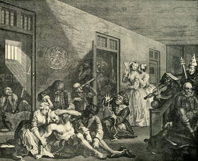 Hullun kohtelu, 1733, 1925. tekijältä William Hogarth