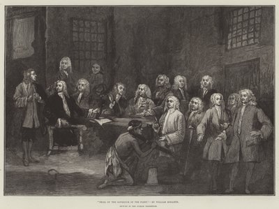 Laivaston kuvernöörin oikeudenkäynti tekijältä William Hogarth