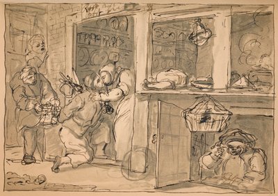 Käyttämätön piirustus teollisuudelle ja tyhjäkäynnille, 1747. tekijältä William Hogarth