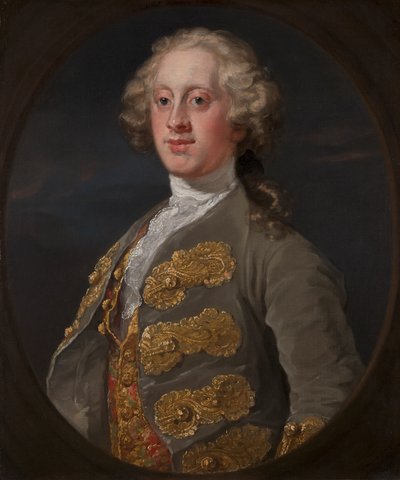 William Cavendish, Hartingtonin markiisi, myöhemmin neljäs Devonshiren herttua tekijältä William Hogarth