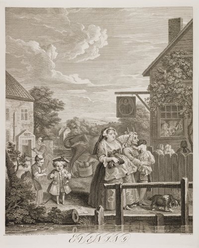 fi: Four Times of the Day: . tekijältä William Hogarth