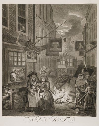 fi: Four Times of the Day: Night tekijältä William Hogarth