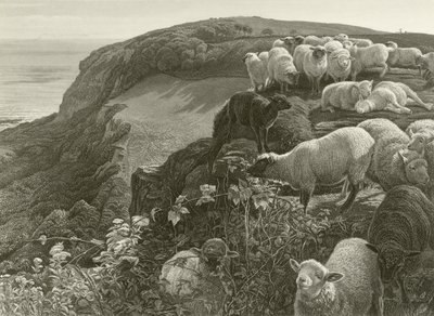 Rinteellä (kaiverrus) tekijältä William Holman Hunt