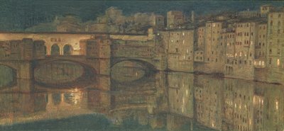 Ponte Vecchio, Firenze tekijältä William Holman Hunt