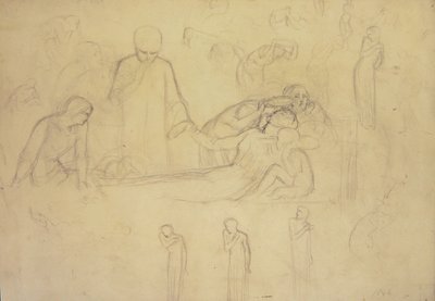 Tutkimuksia Tohtorin, Mournersin ja Minervan hahmoille tekijältä William Holman Hunt