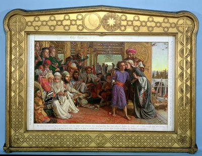 Vapahtajan löytö temppelistä, 1855 tekijältä William Holman Hunt