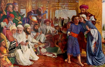 Vapahtajan löytäminen temppelistä, 1854-1855, 1936. tekijältä William Holman Hunt
