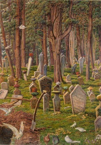 Nukkuva kaupunki: Peran hautausmaa, Konstantinopoli, 1856-1888 tekijältä William Holman Hunt