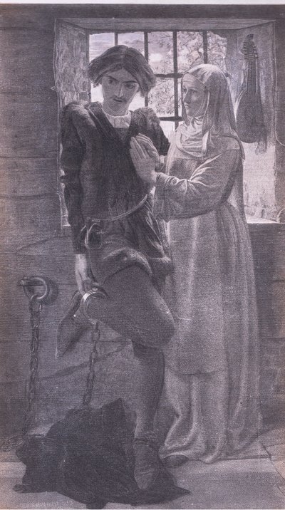 Claudio ja Isabella, Bibbys Annual, 1916-1917 tekijältä William Holman after Hunt
