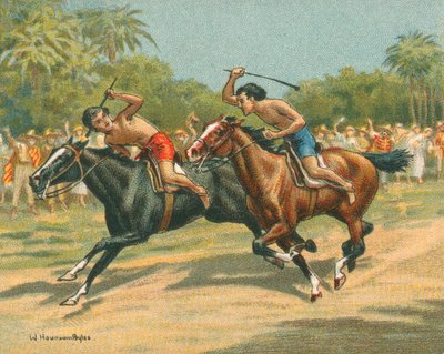Historialliset ja modernit kilpailut, kisat Paraguayssa (chromolitho) tekijältä William Hounsom Byles