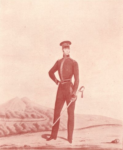 Madras-armeijan kiväärien upseeri, Undress, c1837-1843, 1909 tekijältä William Hunsley