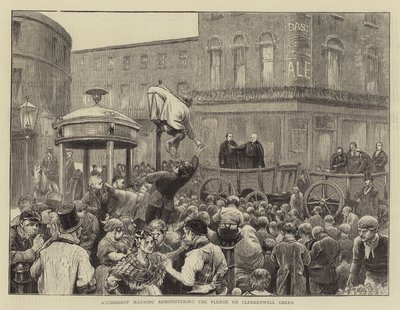 Arkkipiispa Manning hallinnoi Clerkenwell Greenin lupaa tekijältä William III Bromley
