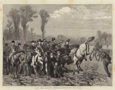 Kuningattaren koirien kanssa, karistaa polttarit tekijältä William III Bromley