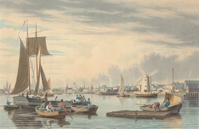 Boston: City Pointista Sea Streetin lähellä. tekijältä William James Bennett
