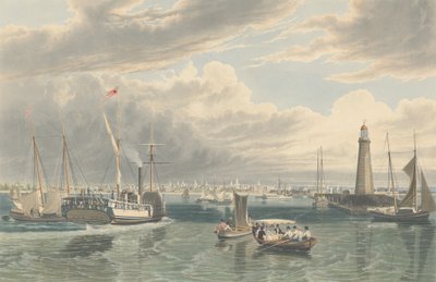 Buffalo, Lake Erie, julkaistu 1836. tekijältä William James Bennett