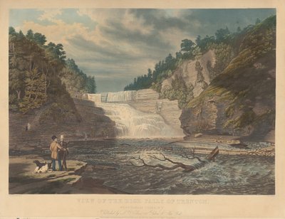 Näkymä Trentonin korkealle putoukselle: West Canada Creek, N.Y. tekijältä William James Bennett